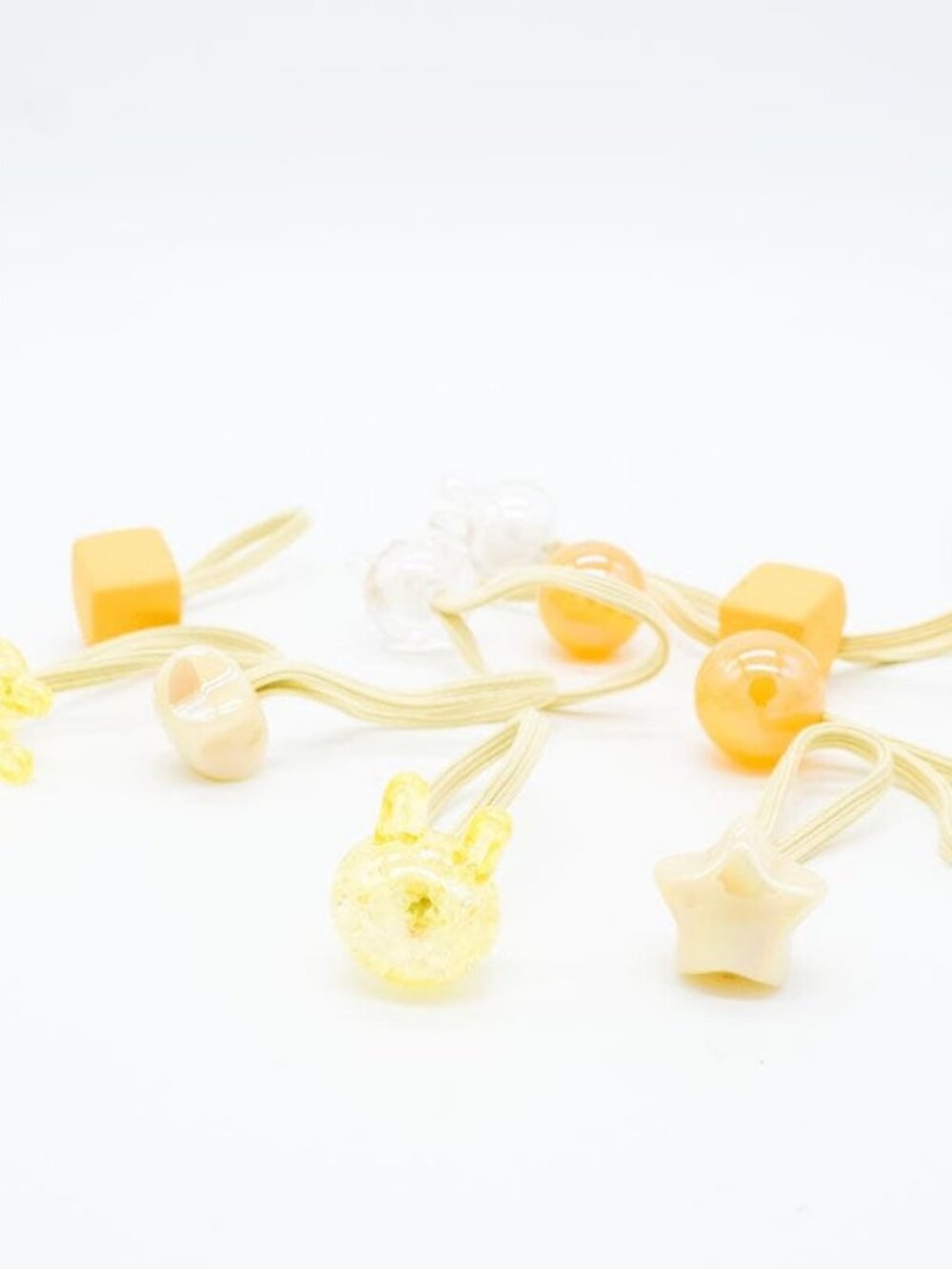 Hair Elastic 10Pc Box Set - Yellow